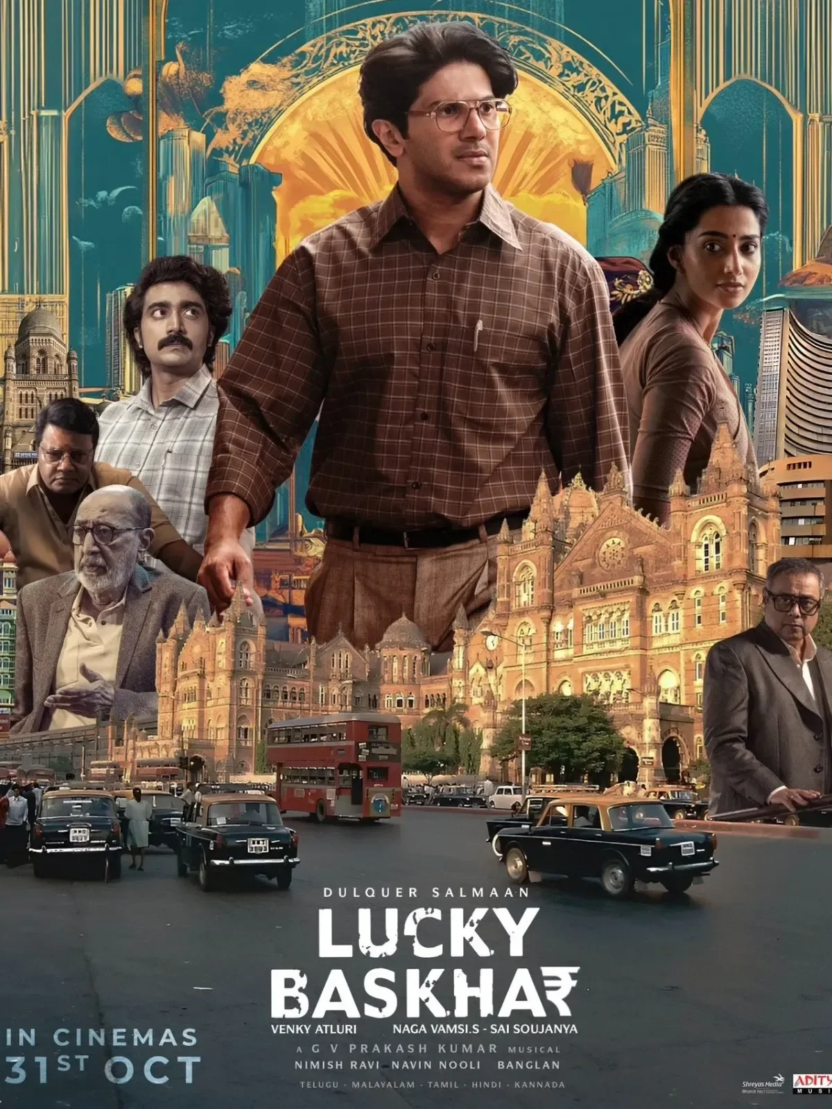 Lucky Baskhar (2024) poster